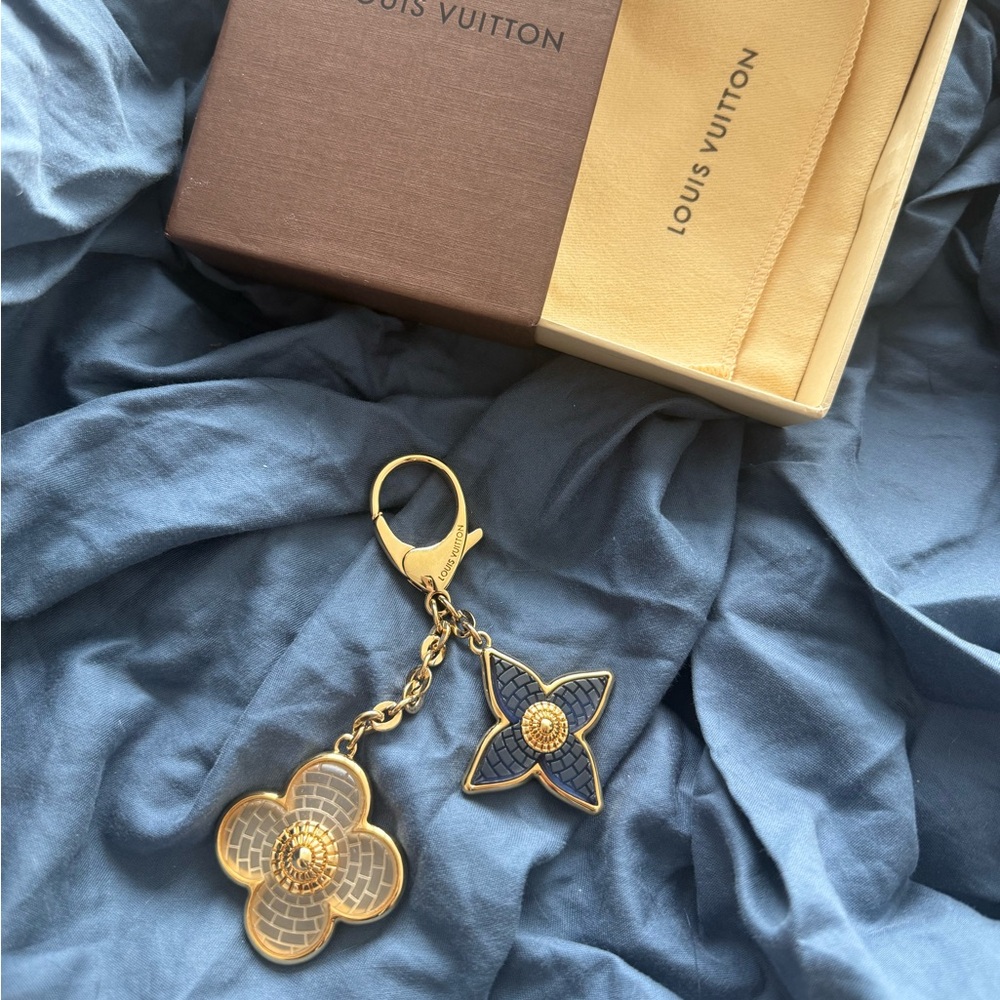 Louis Vuitton Flower Mosaic Bag Charm / Key Chain